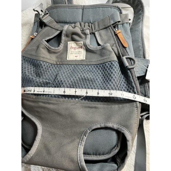 DogLemi Pet Carrier Canvas Mesh Backpack for Small-Medium Dogs Cats Gray New - Picture 8 of 9